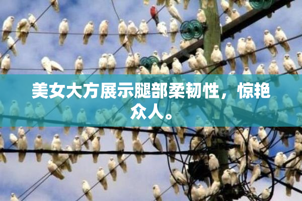美女大方展示腿部柔韧性，惊艳众人。