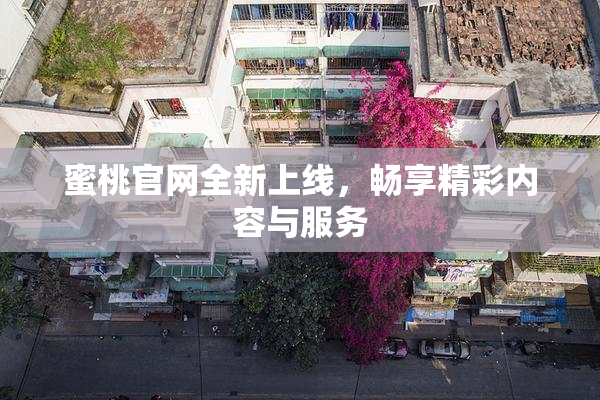 蜜桃官网全新上线，畅享精彩内容与服务