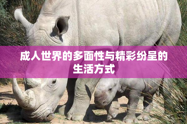 成人世界的多面性与精彩纷呈的生活方式