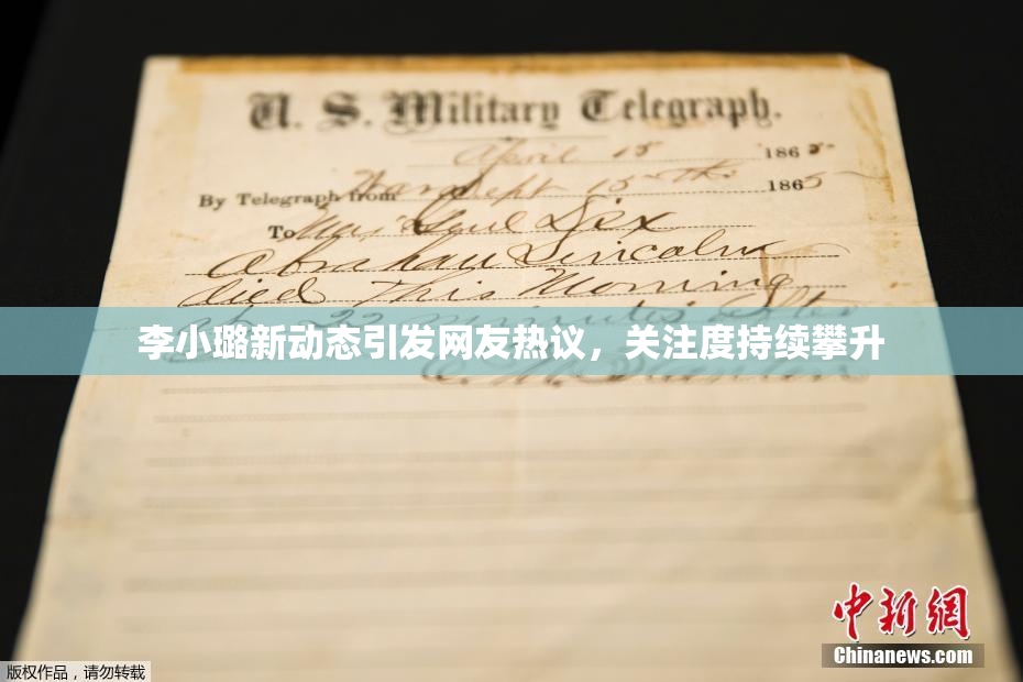 李小璐新动态引发网友热议，关注度持续攀升
