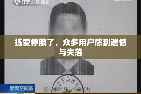 拣爱停服了，众多用户感到遗憾与失落