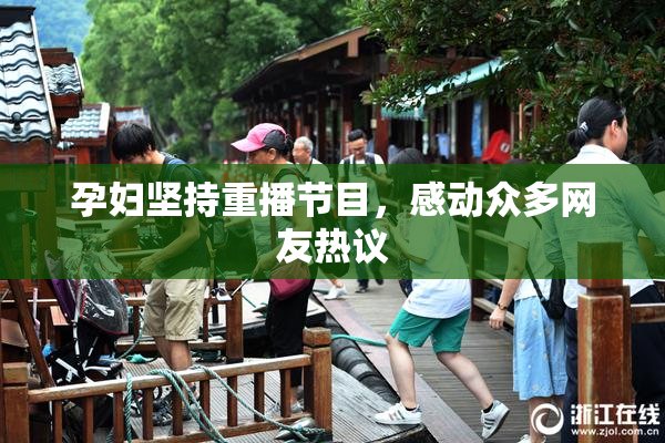 孕妇坚持重播节目，感动众多网友热议