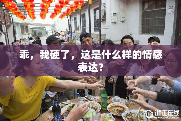 乖，我硬了，这是什么样的情感表达？