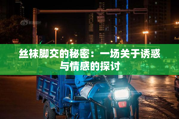 丝袜脚交的秘密：一场关于诱惑与情感的探讨