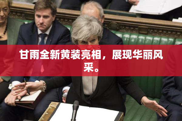 甘雨全新黄装亮相，展现华丽风采。