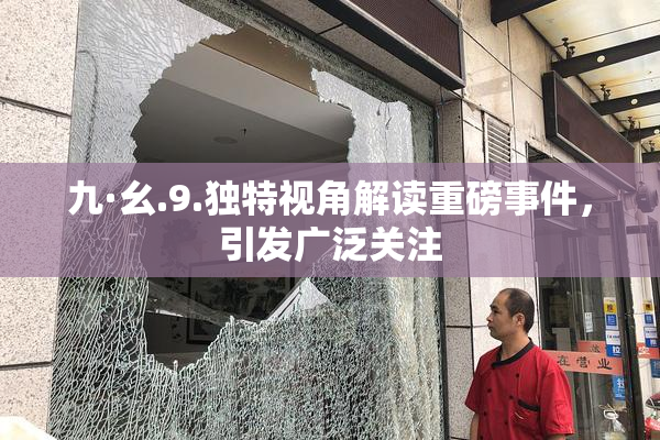 九·幺.9.独特视角解读重磅事件，引发广泛关注
