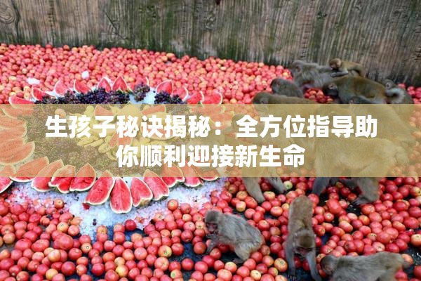 生孩子秘诀揭秘：全方位指导助你顺利迎接新生命