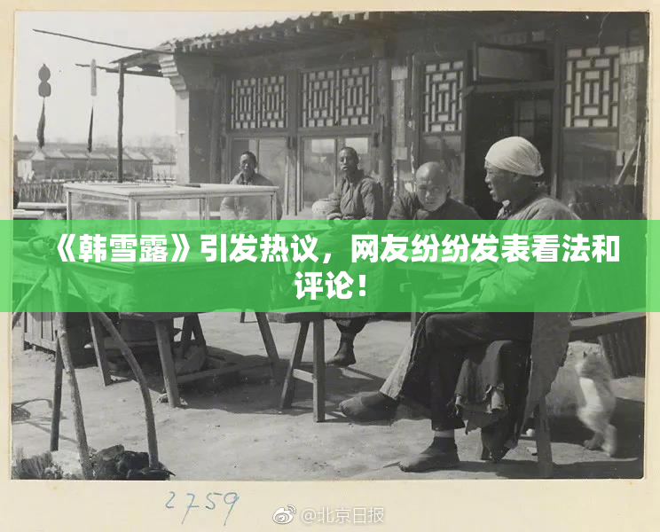 《韩雪露》引发热议，网友纷纷发表看法和评论！