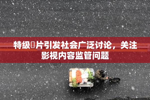 特级婬片引发社会广泛讨论，关注影视内容监管问题