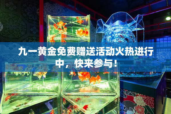 九一黄金免费赠送活动火热进行中，快来参与！