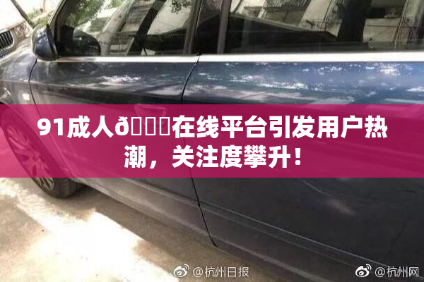 91成人🔞在线平台引发用户热潮，关注度攀升！