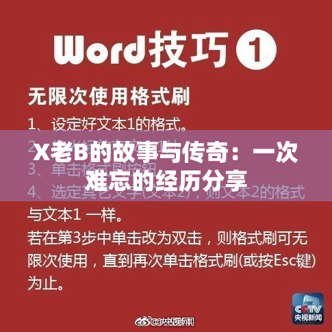 X老B的故事与传奇：一次难忘的经历分享