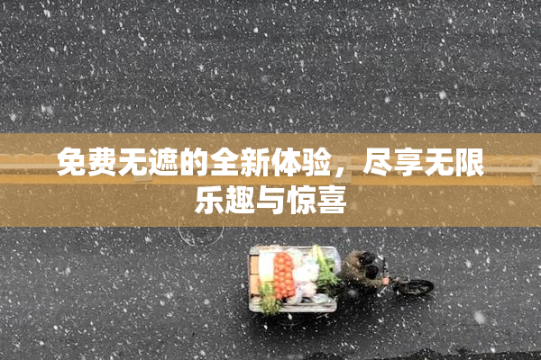 免费无遮的全新体验，尽享无限乐趣与惊喜