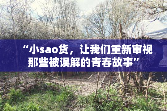 “小sao货，让我们重新审视那些被误解的青春故事”