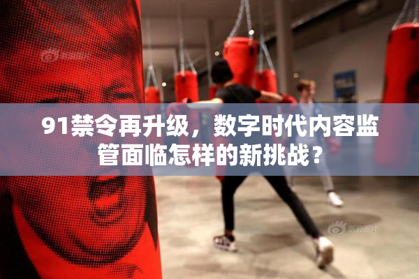 91禁令再升级，数字时代内容监管面临怎样的新挑战？