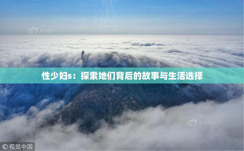 性少妇s：探索她们背后的故事与生活选择