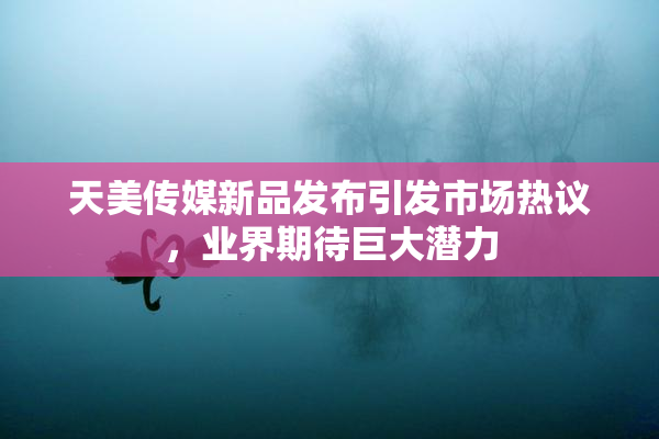 天美传媒新品发布引发市场热议，业界期待巨大潜力
