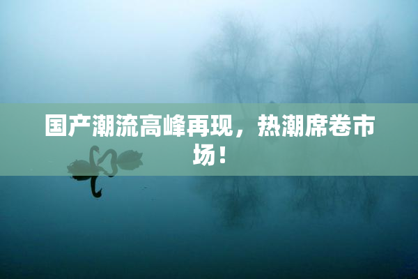 国产潮流高峰再现，热潮席卷市场！