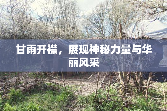 甘雨开襟，展现神秘力量与华丽风采