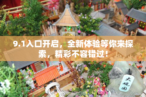 9.1入口开启，全新体验等你来探索，精彩不容错过！