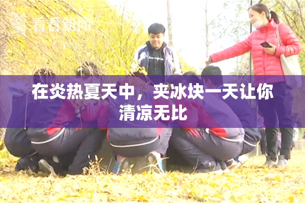 在炎热夏天中，夹冰块一天让你清凉无比