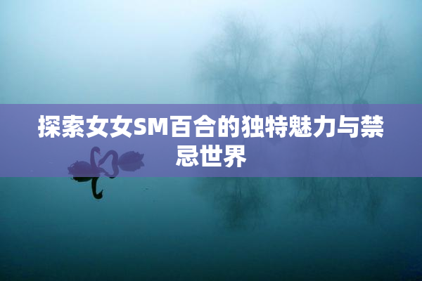 探索女女SM百合的独特魅力与禁忌世界