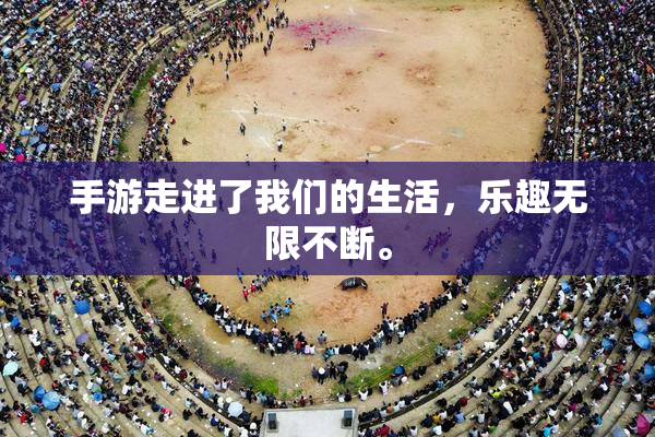 手游走进了我们的生活，乐趣无限不断。