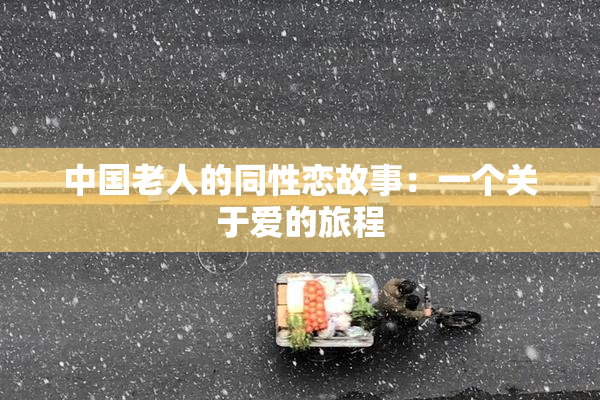 中国老人的同性恋故事：一个关于爱的旅程