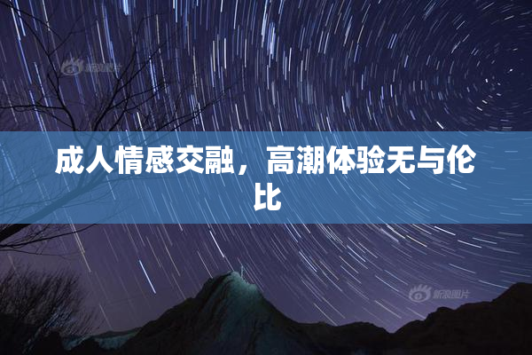 成人情感交融，高潮体验无与伦比