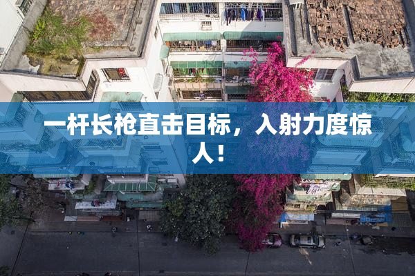 一杆长枪直击目标，入射力度惊人！