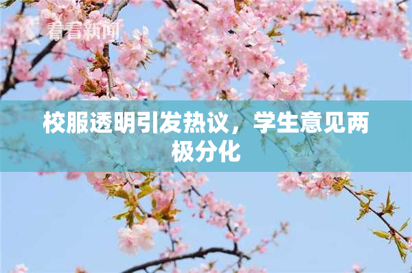 校服透明引发热议，学生意见两极分化
