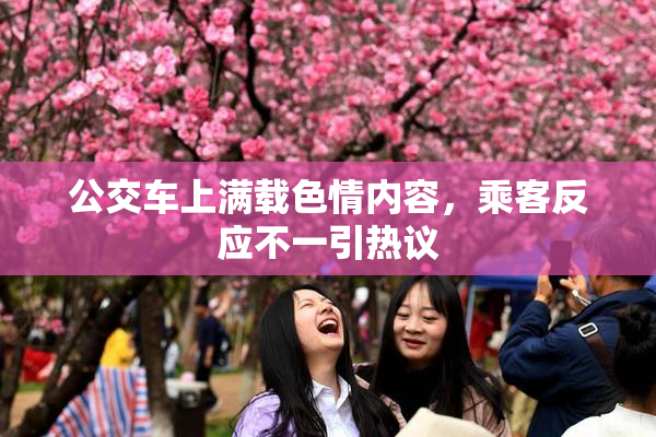 公交车上满载色情内容，乘客反应不一引热议