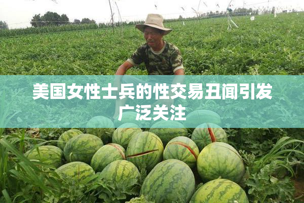 美国女性士兵的性交易丑闻引发广泛关注