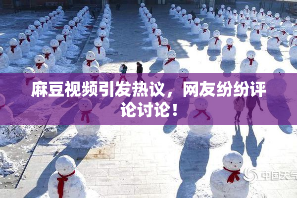 麻豆视频引发热议，网友纷纷评论讨论！