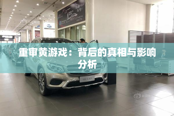 重审黄游戏：背后的真相与影响分析