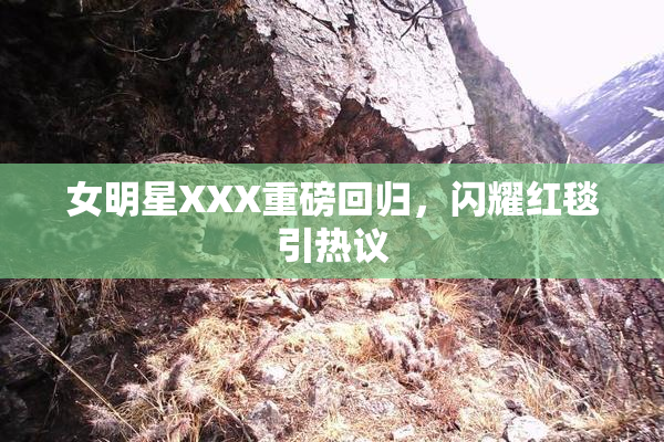 女明星XXX重磅回归，闪耀红毯引热议