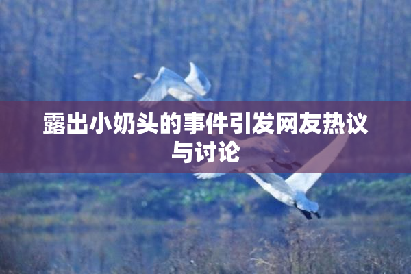 露出小奶头的事件引发网友热议与讨论