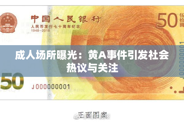 成人场所曝光：黄A事件引发社会热议与关注
