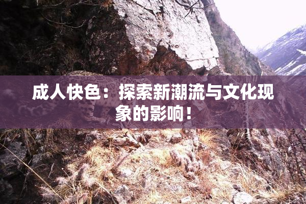 成人快色：探索新潮流与文化现象的影响！