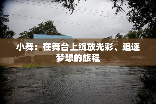 小舞：在舞台上绽放光彩、追逐梦想的旅程