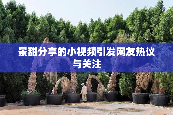 景甜分享的小视频引发网友热议与关注