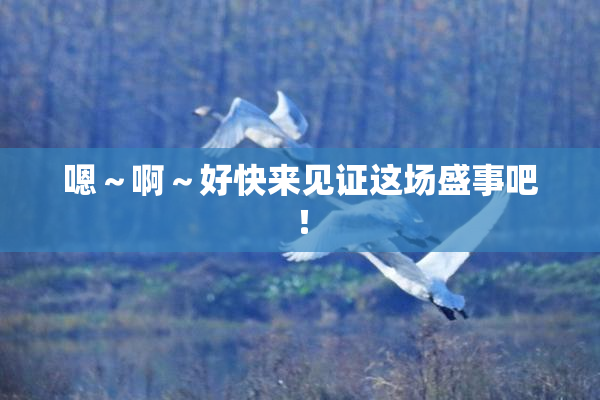 嗯～啊～好快来见证这场盛事吧！