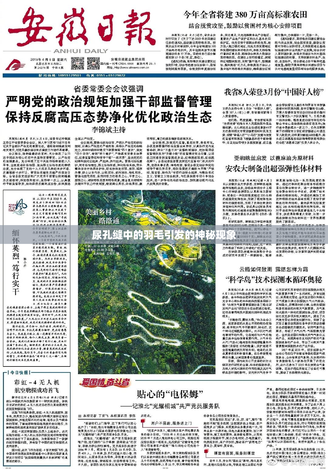 尿孔缝中的羽毛引发的神秘现象