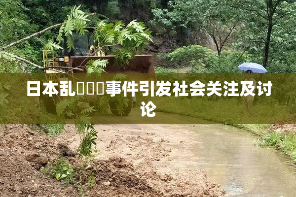 日本乱婬妺妺事件引发社会关注及讨论