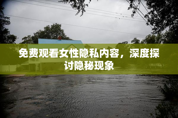 免费观看女性隐私内容，深度探讨隐秘现象