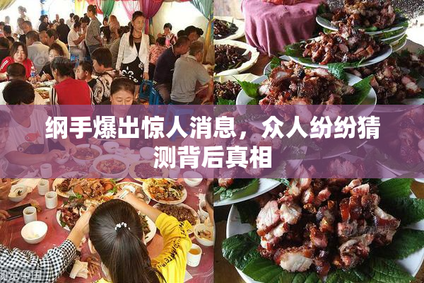 纲手爆出惊人消息，众人纷纷猜测背后真相