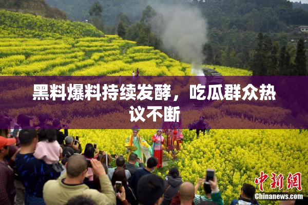 黑料爆料持续发酵，吃瓜群众热议不断