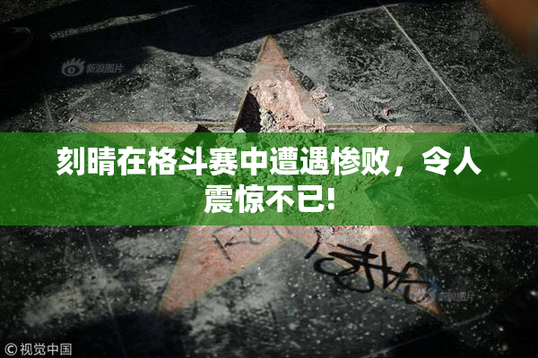 刻晴在格斗赛中遭遇惨败，令人震惊不已!
