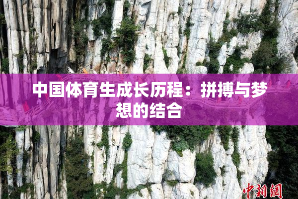 中国体育生成长历程：拼搏与梦想的结合