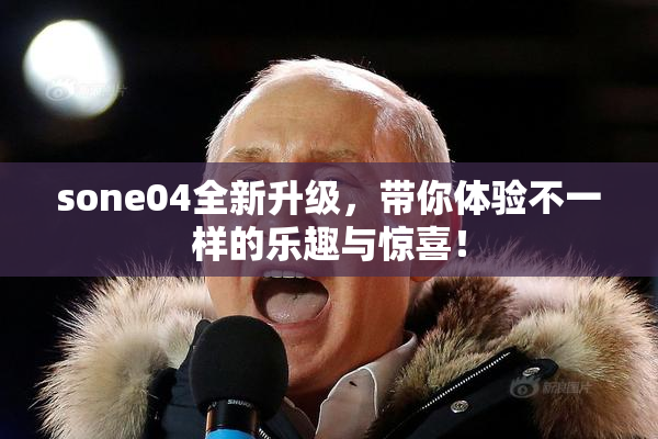 sone04全新升级，带你体验不一样的乐趣与惊喜！